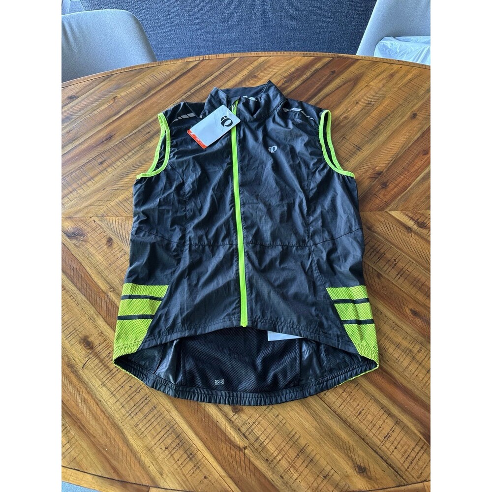 Pearl Izumi Elite Barrier Vest NWT Men’s Medium Black Hi Vis Cycling Wind Vest - Picture 2 of 11